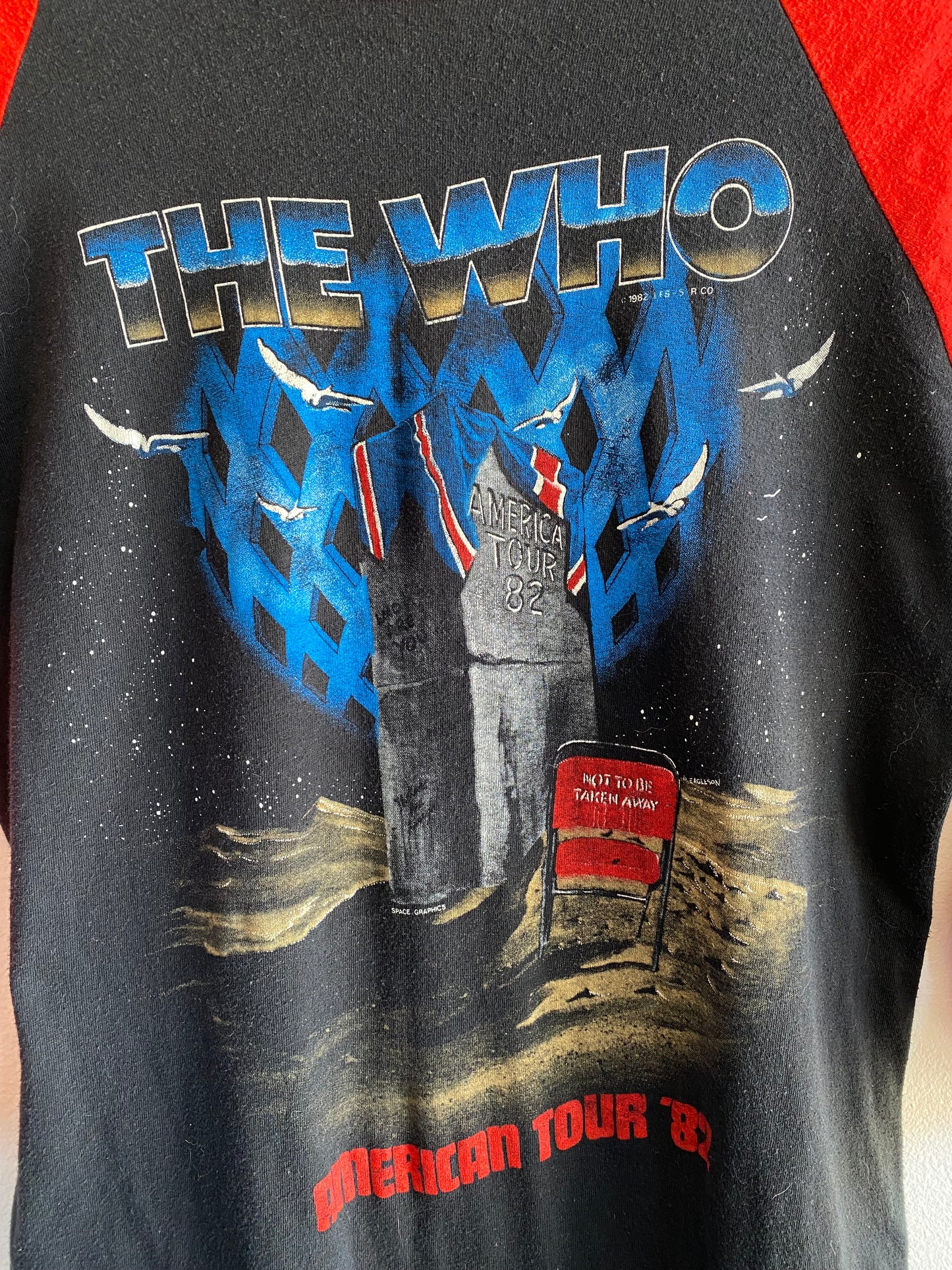 Vintage 1982 The Who 3/4 Sleeve Tour T-Shirt