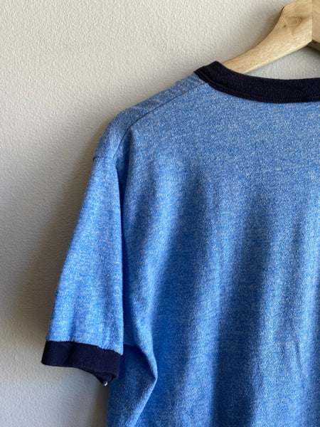 Vintage 1970/80’s Mobil Pegasus Ringer T-Shirt - La Lovely Vintage 