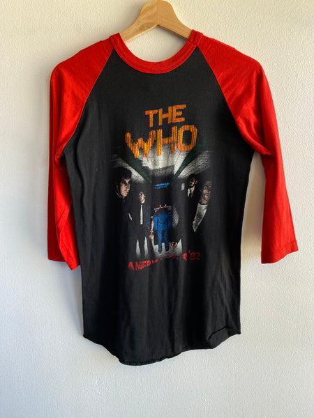 Vintage 1982 The Who 3/4 Sleeve Tour T-Shirt