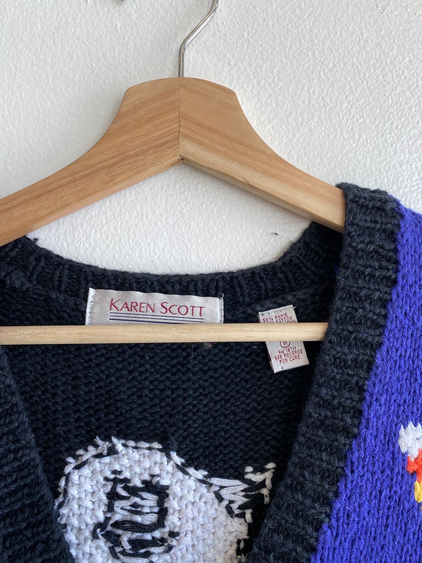 Vintage 1980’s Halloween Novelty Knit Sweater Vest