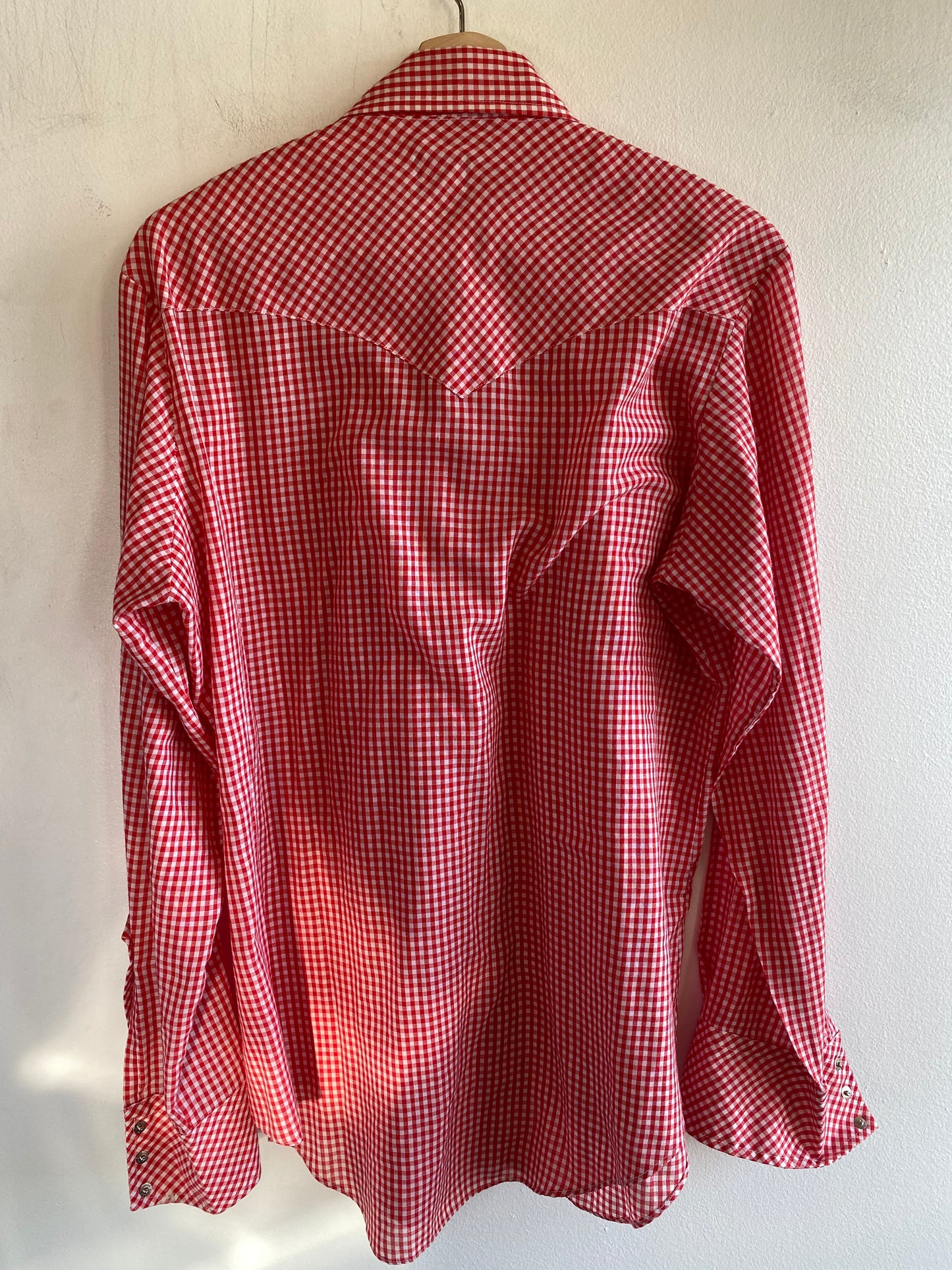 Vintage 1970’s Miller Gingham Pearl Snap Shirt