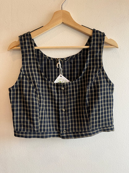 Trash Textiles - Handmade Vintage Tablecloth Blouse - La Lovely Vintage 