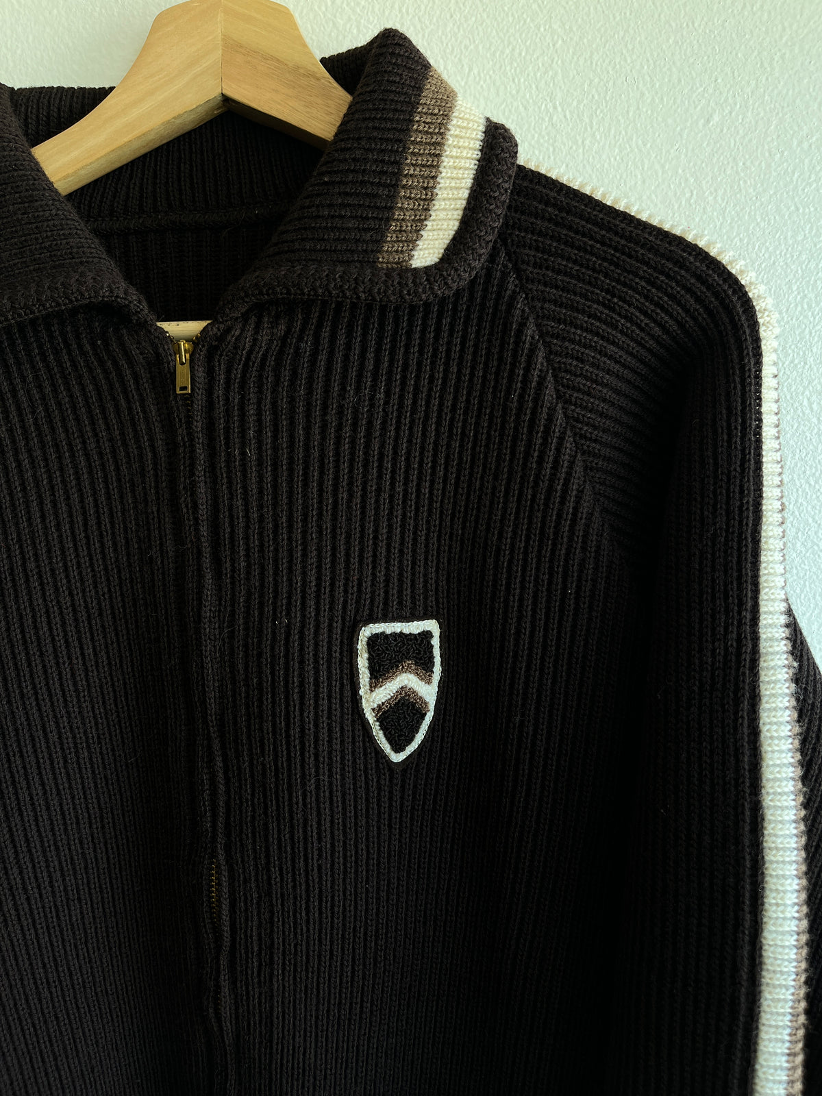 Vintage 1950’s Knit Zip-Up Cardigan - La Lovely Vintage 