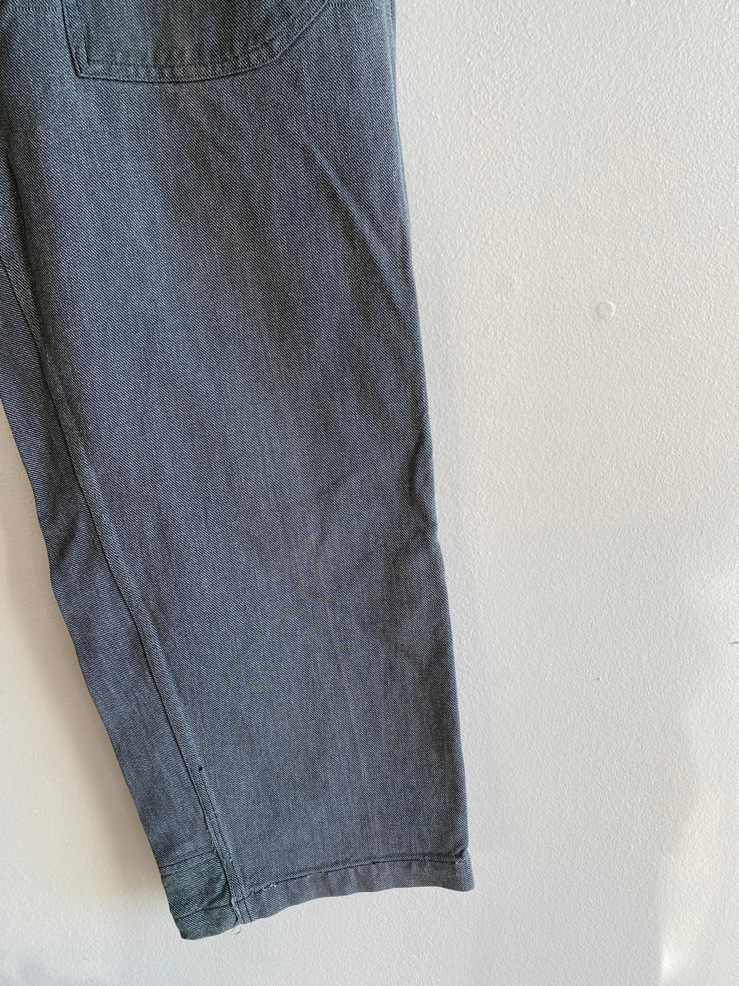 Vintage 1950’s Swiss Salt and Pepper Denim Military Trousers