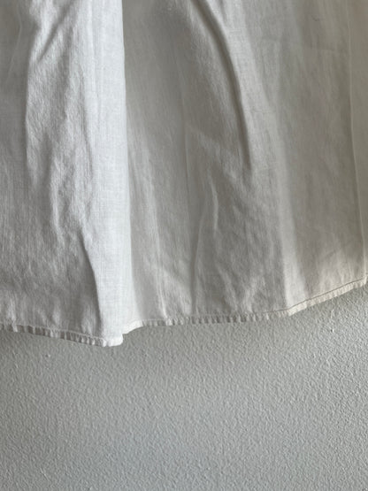 Vintage 1960/70’s Yoke Top Linen Crochet Blouse