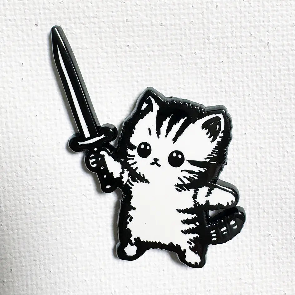 Strike Gently - Enamel Pin - La Lovely Vintage 