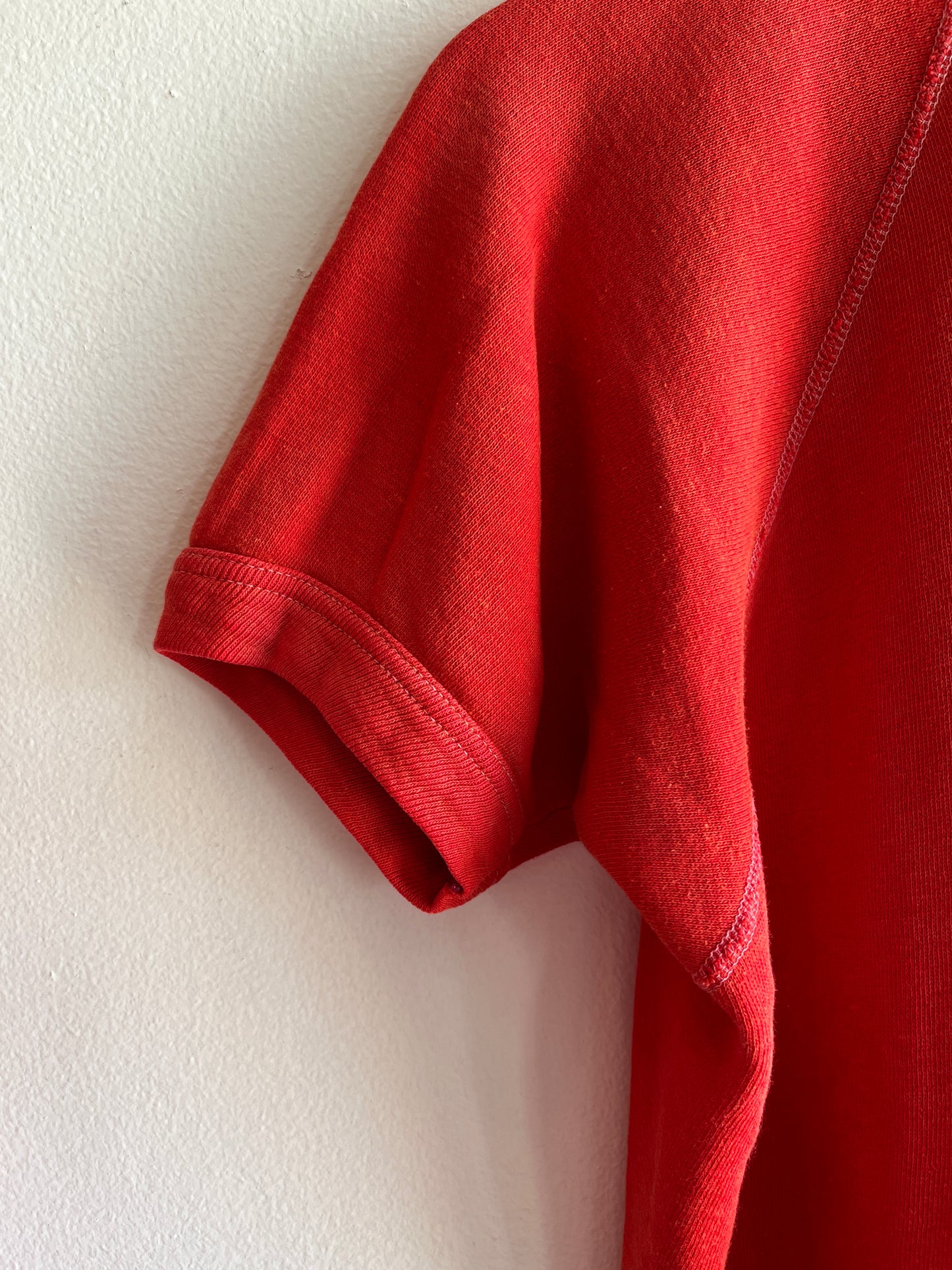 Vintage 1970’s Red Short-Sleeved Sweatshirt
