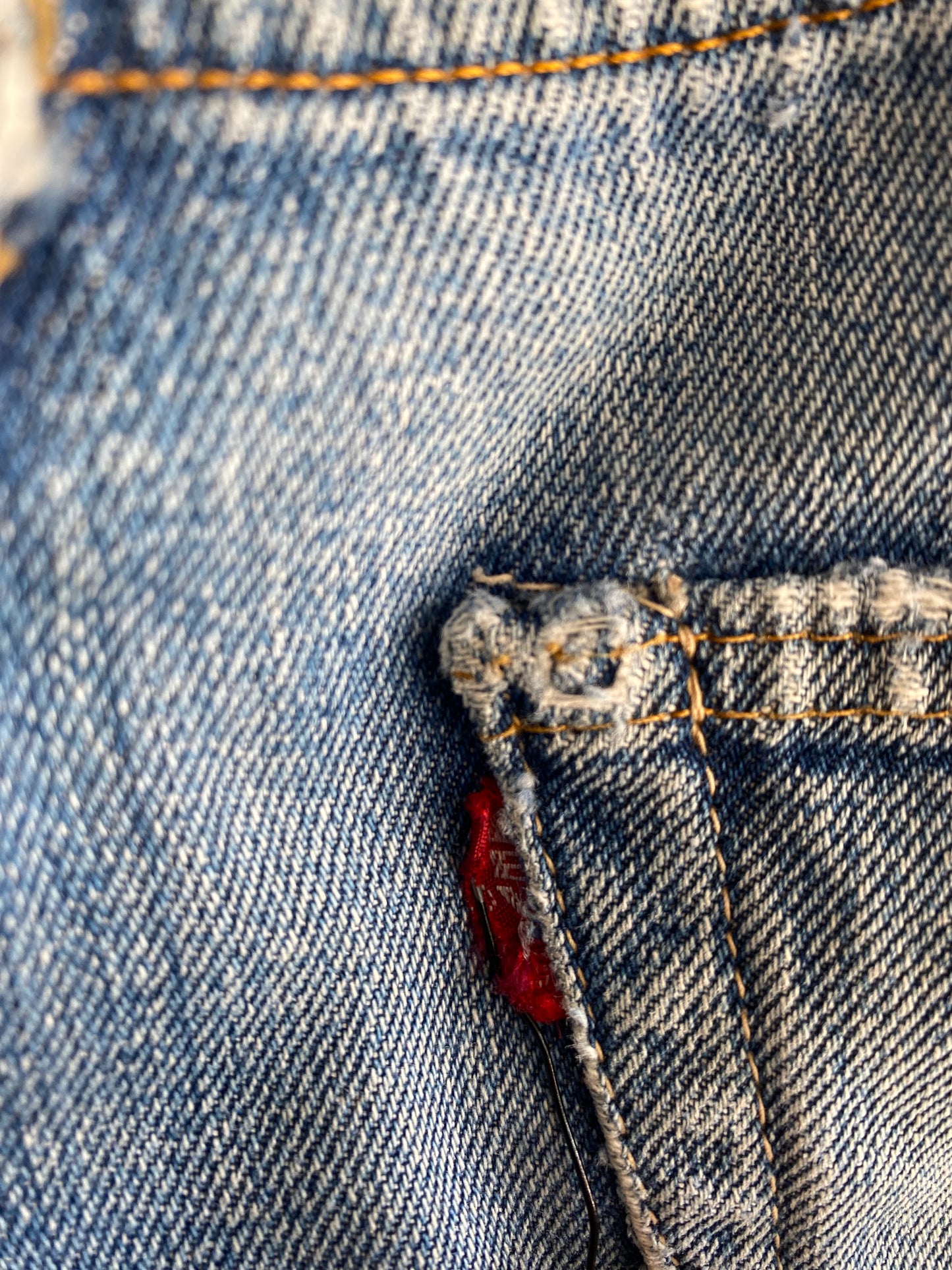 Vintage 1960/70’s Levi’s “Big E” 501 Selvedge Denim Cut-Off Shorts