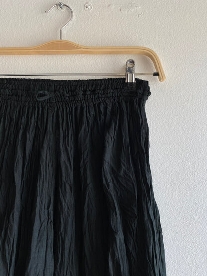 Vintage 90s black cotton maxi skirt - La Lovely Vintage 