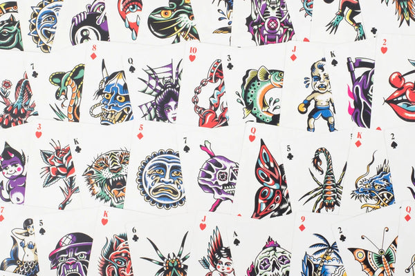 Tattoo Playing Cards - La Lovely Vintage 