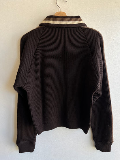 Vintage 1950’s Knit Zip-Up Cardigan - La Lovely Vintage 