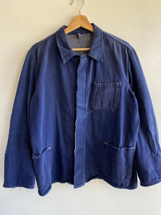Vintage 1960’s Denim French Chore Coat - La Lovely Vintage 