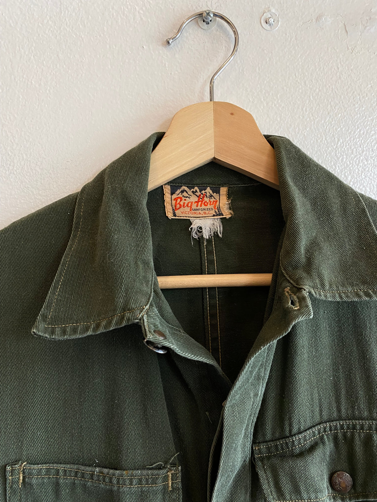 Vintage 1940’s Big Horn Olive Twill Coveralls