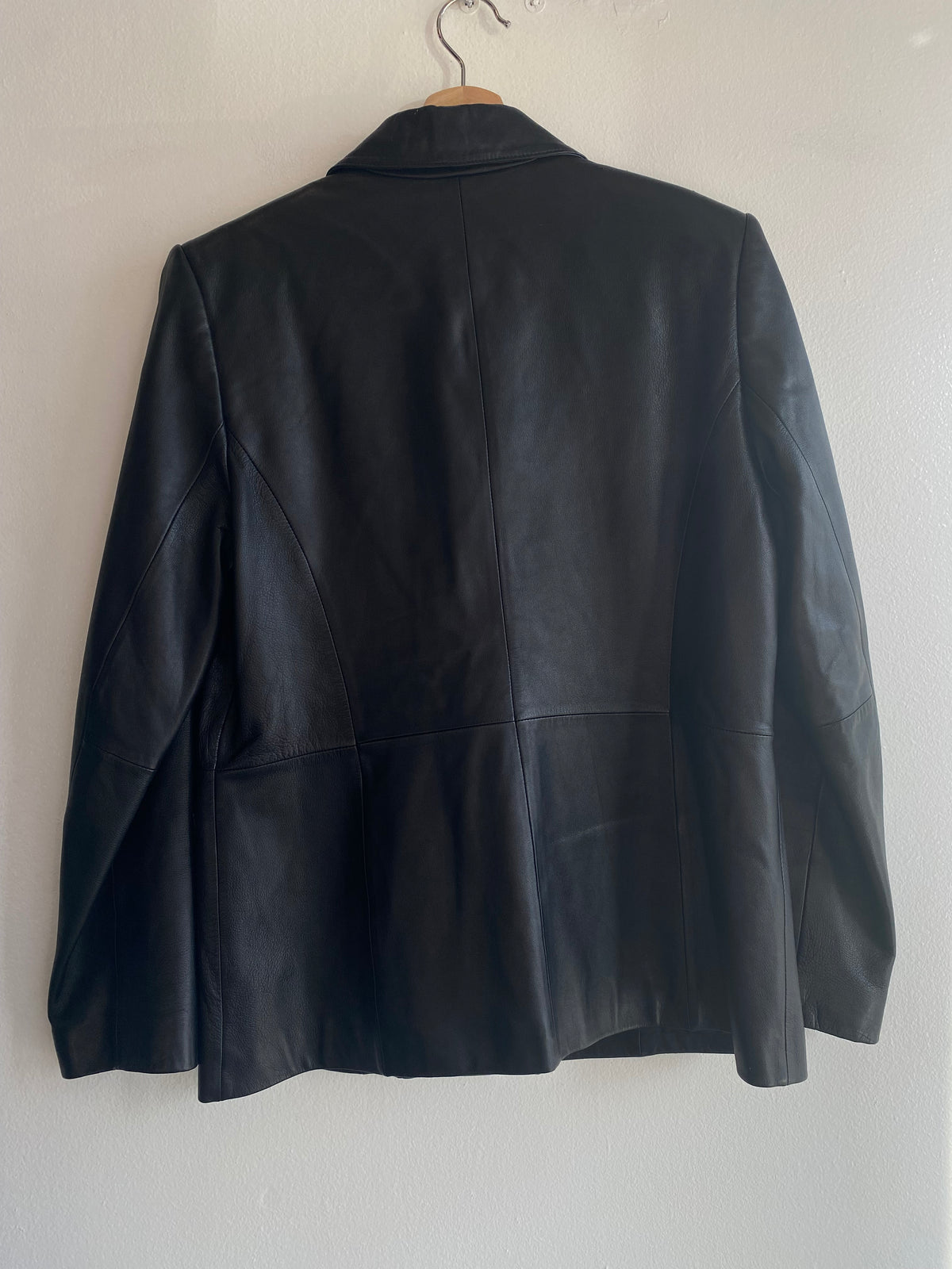 Vintage 1990’s Caslon Black Leather Blazer Jacket