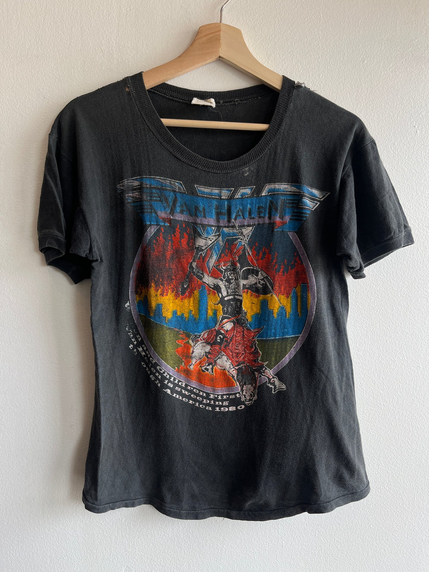 Vintage 1980 Van Halen Tour T-Shirt - La Lovely Vintage 