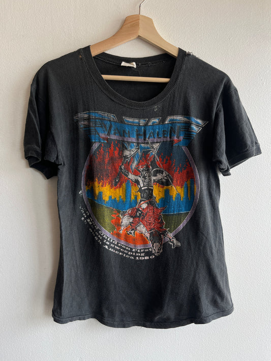 Vintage 1980 Van Halen Tour T-Shirt - La Lovely Vintage 