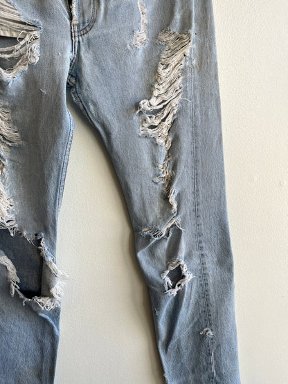 Vintage 1990’s Levis Thrashed 501 Denim Jeans