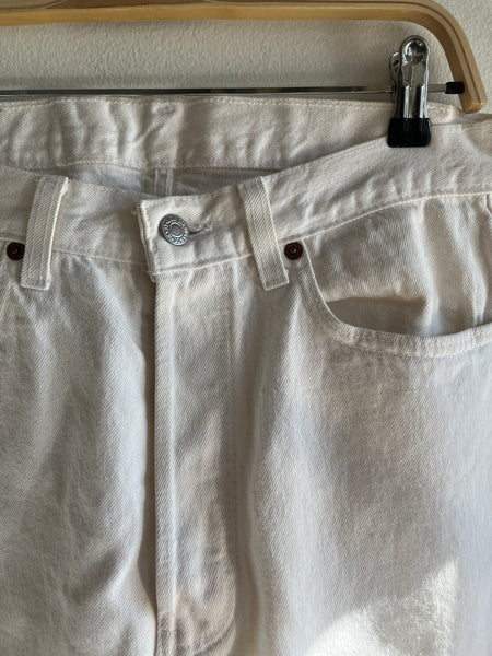 Vintage 1980’s Levi’s 501 White Denim Jeans