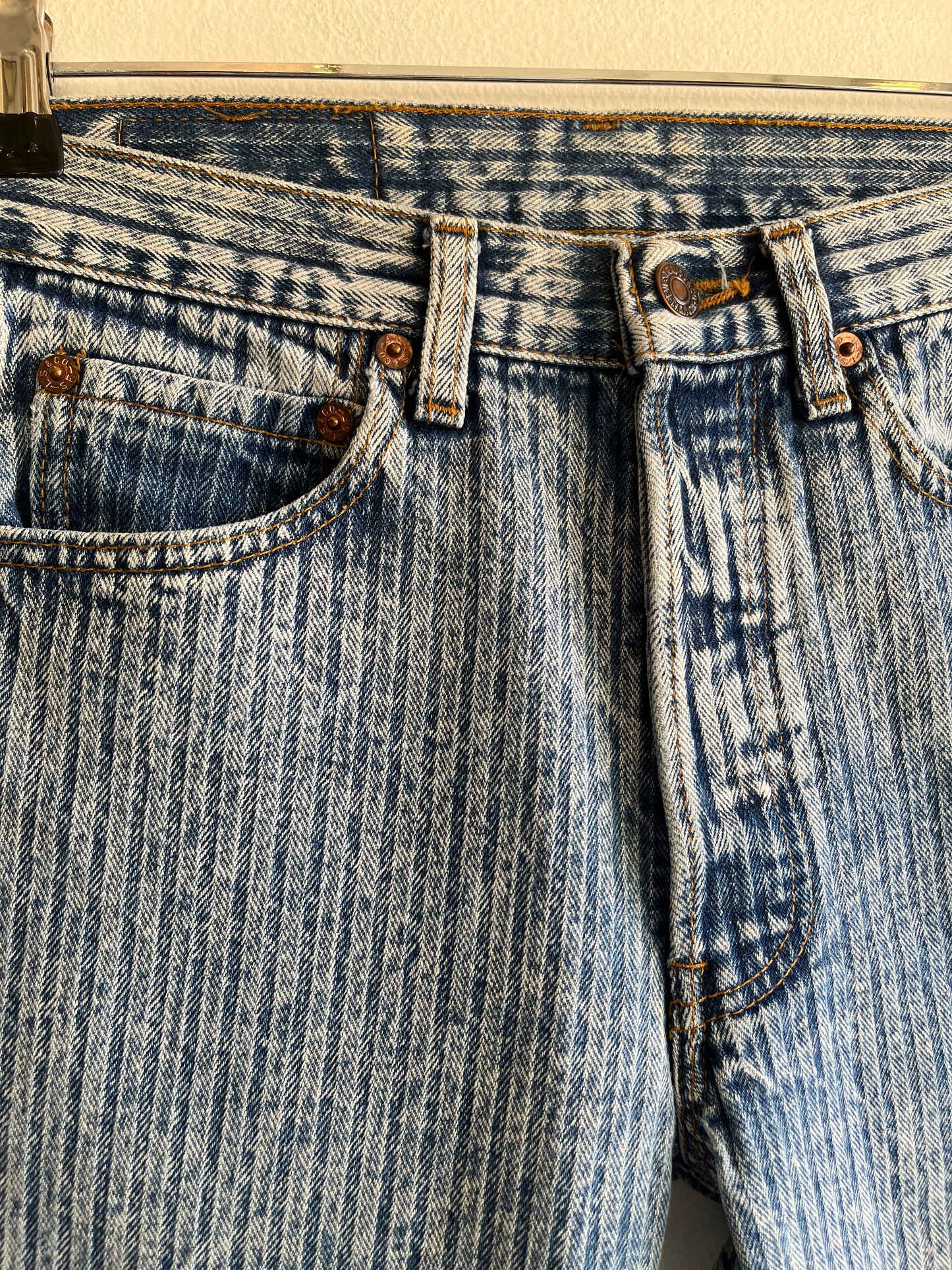 Vintage 1980’s Levi’s 501 Herringbone Denim Jeans - La Lovely Vintage 