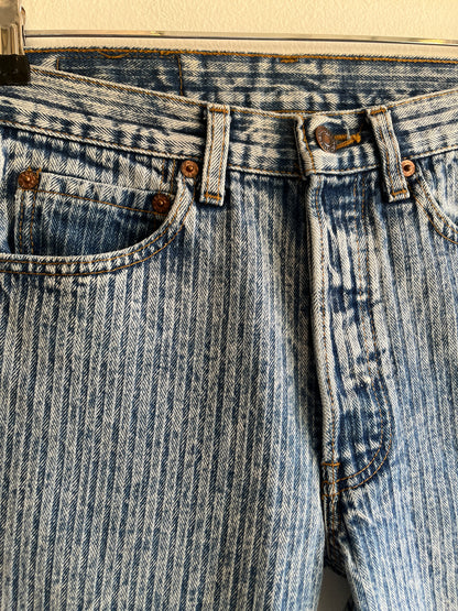 Vintage 1980’s Levi’s 501 Herringbone Denim Jeans - La Lovely Vintage 