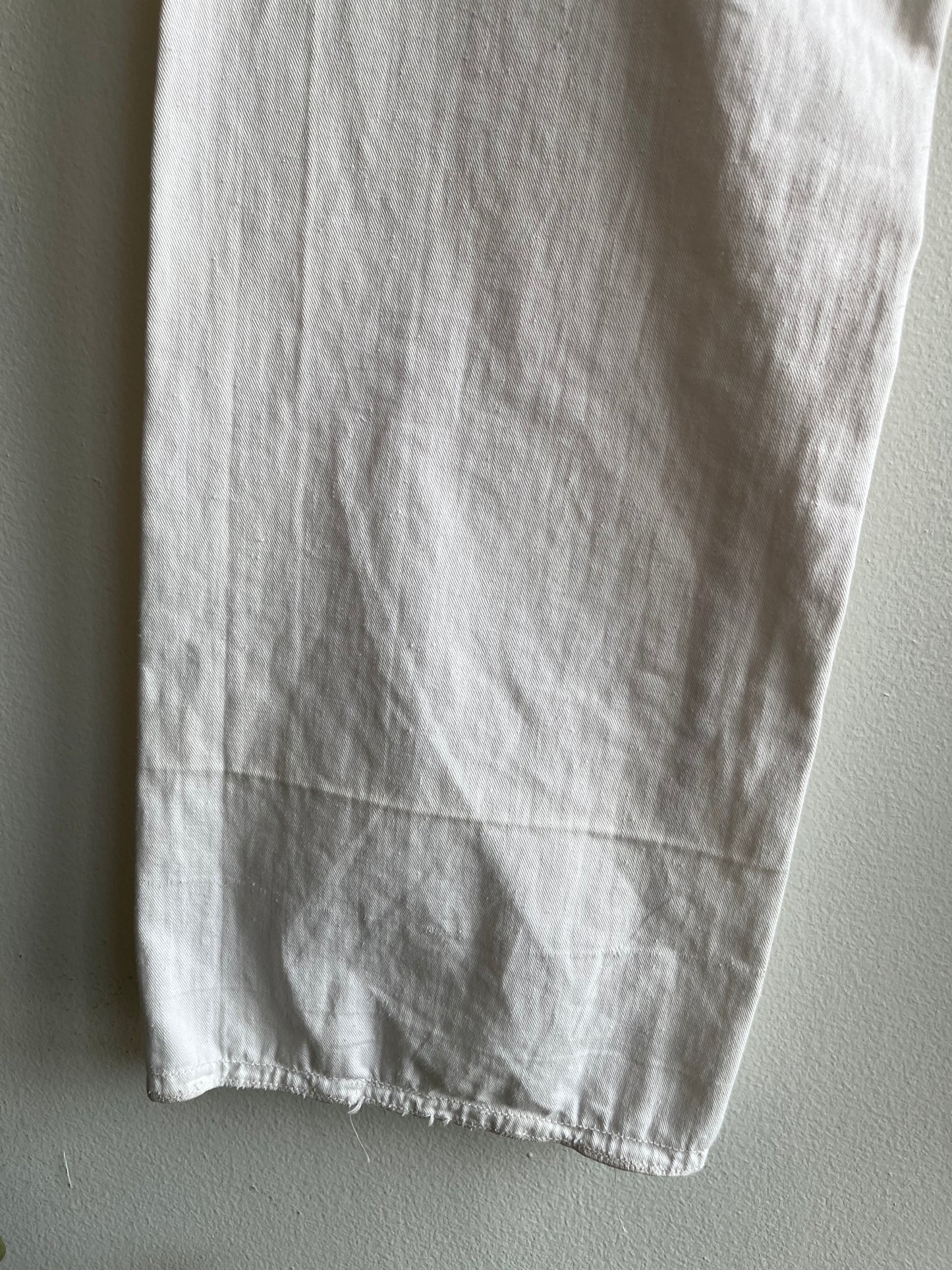 Vintage 1940’s U.S. Navy White Twill Wide Leg Trousers