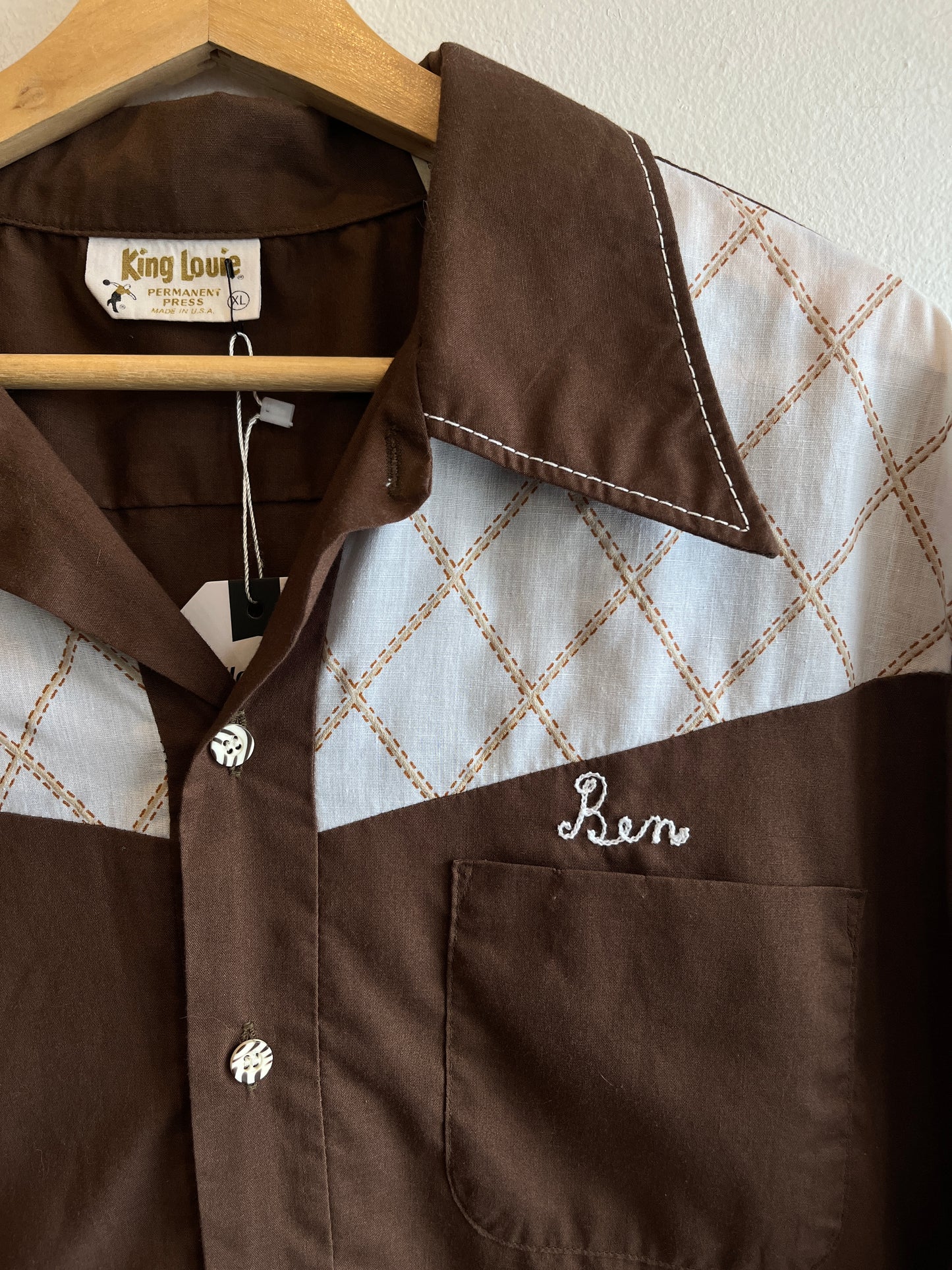 Vintage 1970’s Button-Up Bowling Shirt - La Lovely Vintage 