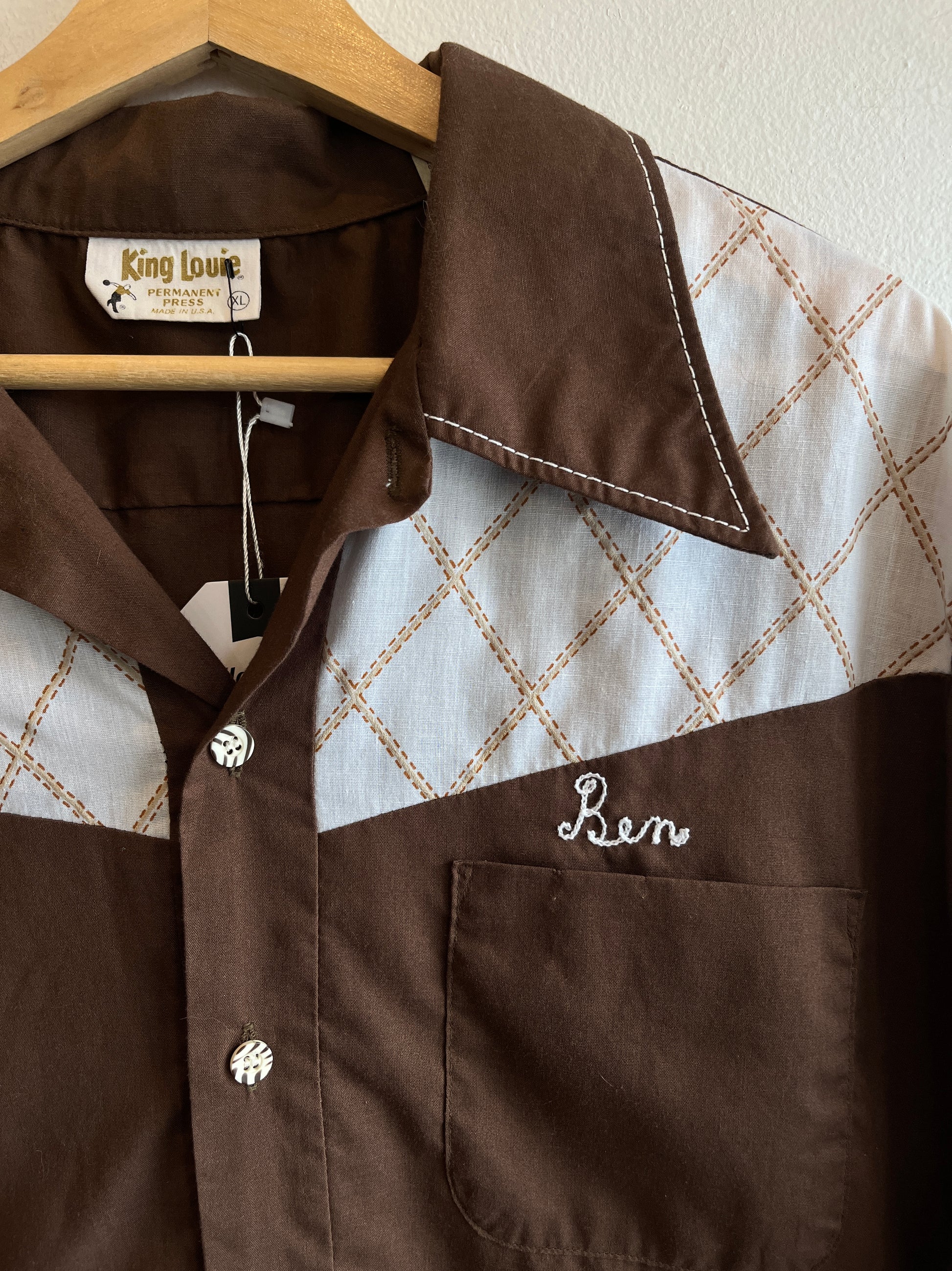 Vintage 1970’s Button-Up Bowling Shirt - La Lovely Vintage 