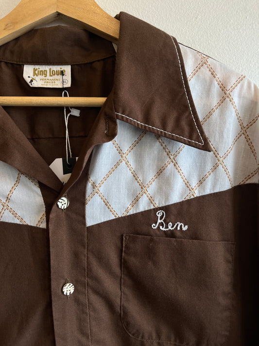 Vintage 1970’s Button-Up Bowling Shirt - La Lovely Vintage 