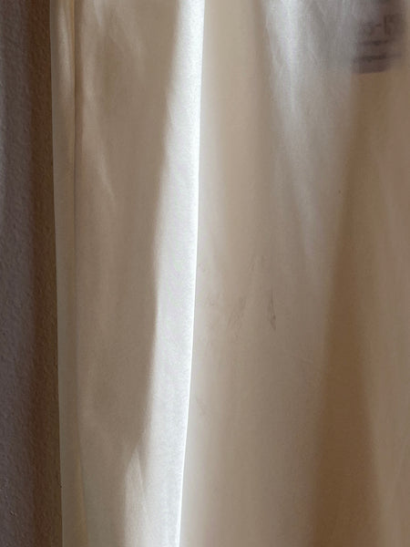 Vintage 90's White Satin and Lace Maxi Slip Dress
