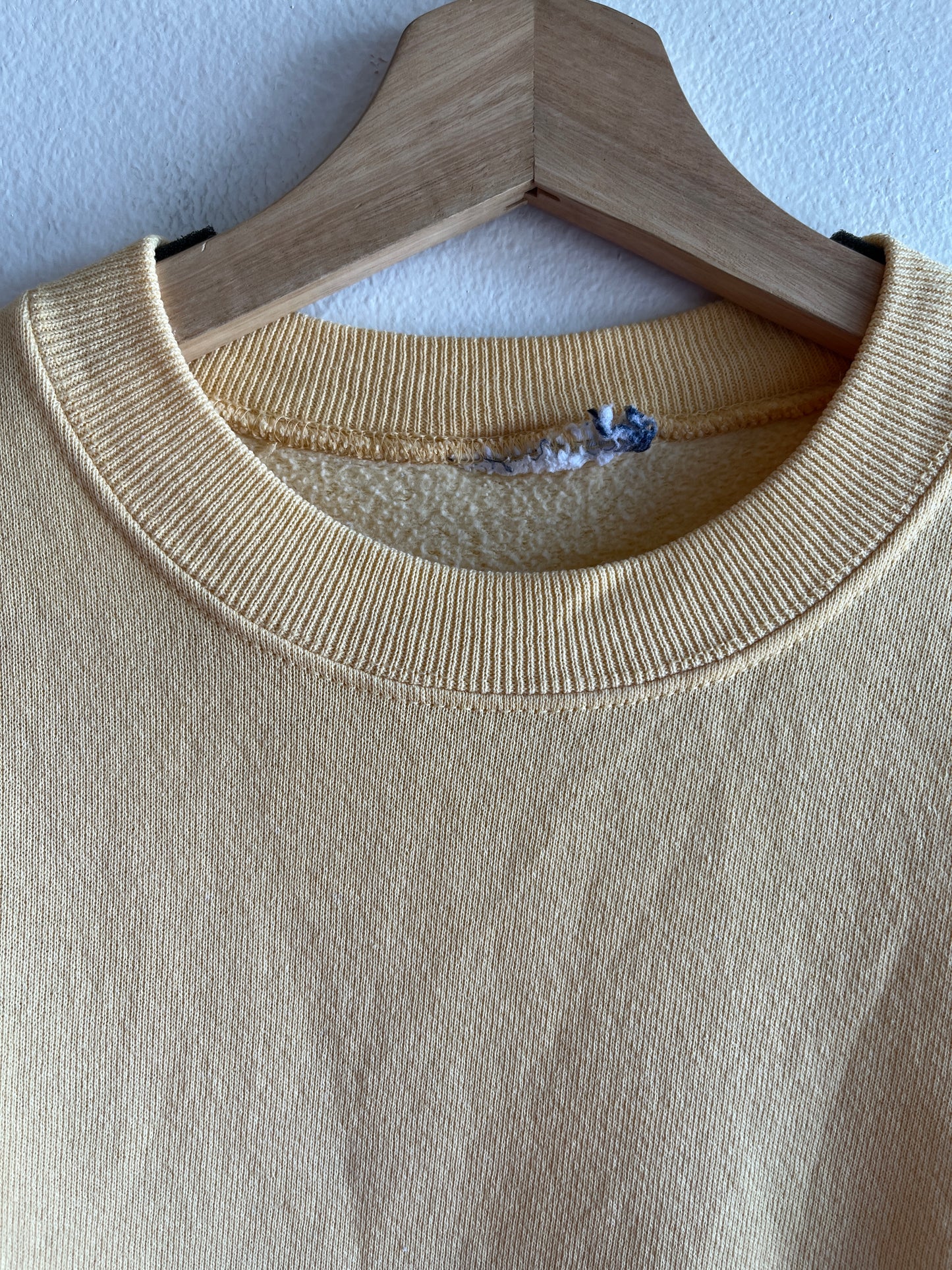 Vintage 1980’s Pale Yellow Short-Sleeved Sweatshirt