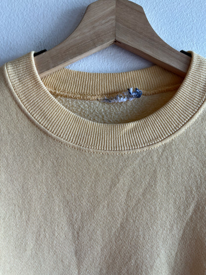 Vintage 1980’s Pale Yellow Short-Sleeved Sweatshirt