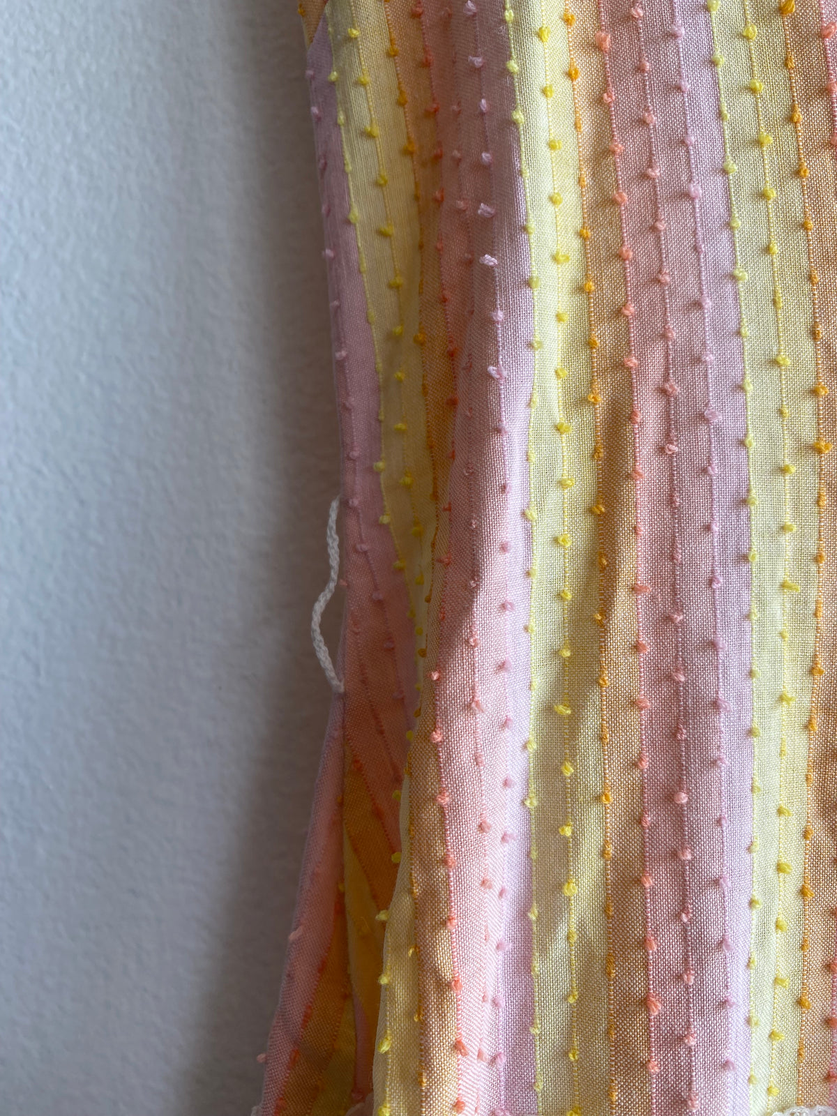 Vintage 40s/50s pinktone striped dropwaist dress - La Lovely Vintage 