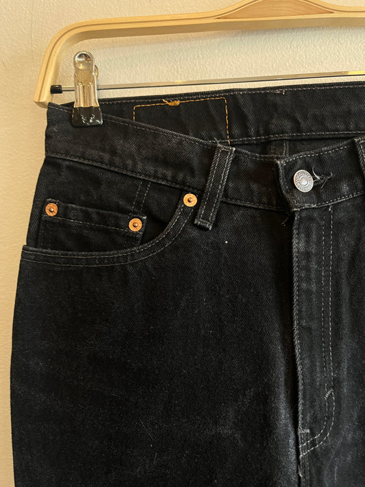 Vintage 1990's Levi’s 512 Black Denim Jeans