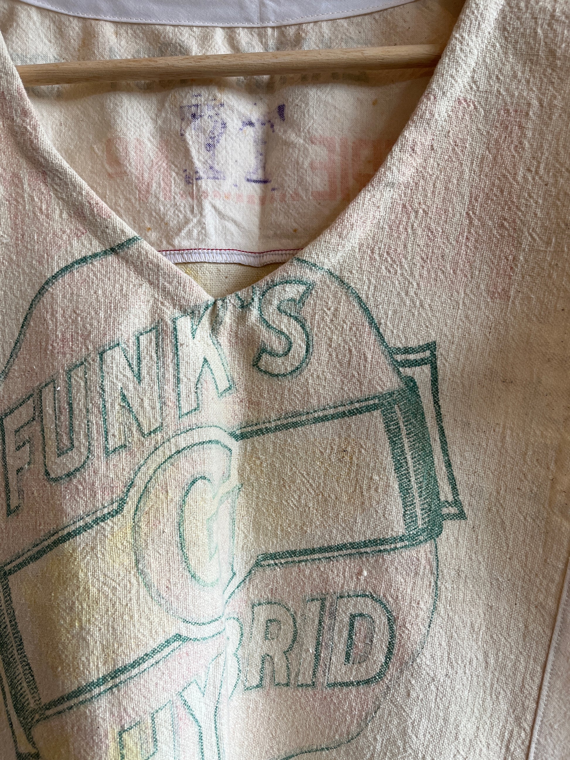 Trash Textiles - Handmade Vintage Feedsack Blouse - La Lovely Vintage 