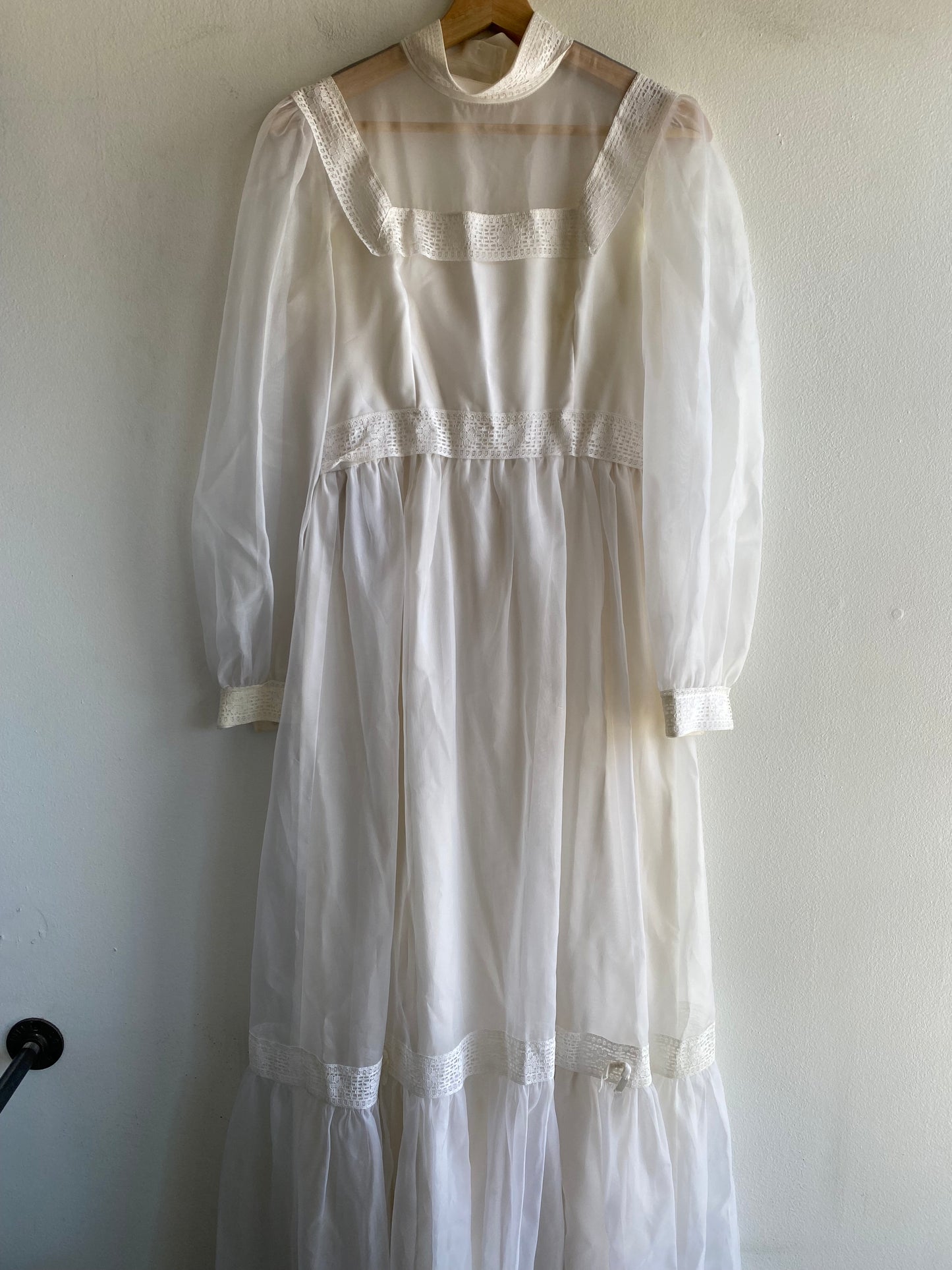 Vintage 1970’s Sheer Prarie Dress - La Lovely Vintage 
