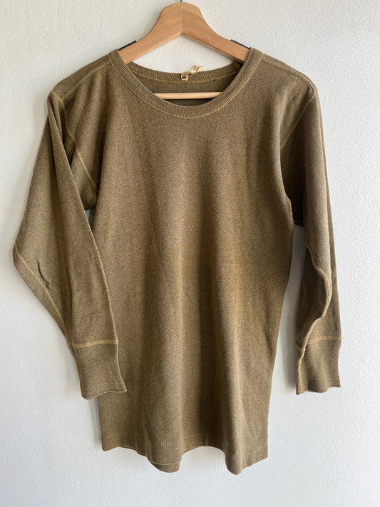Vintage 1950’s Military Issue Olive Thermal Shirt