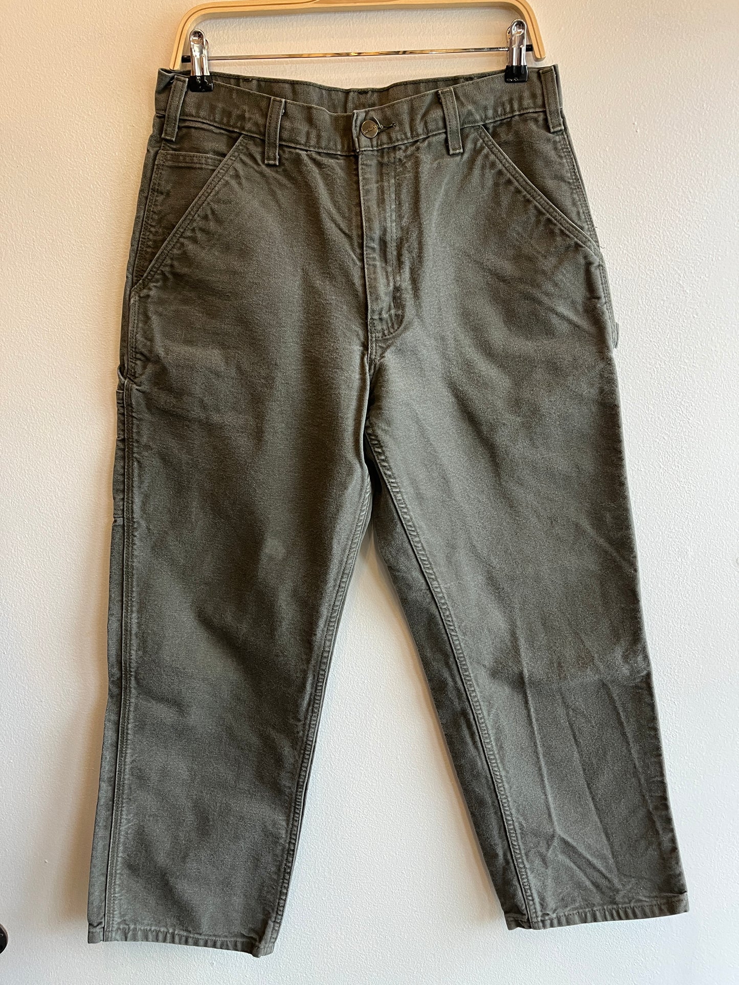 Vintage 2000’s Carhartt Olive Canvas Work Pants
