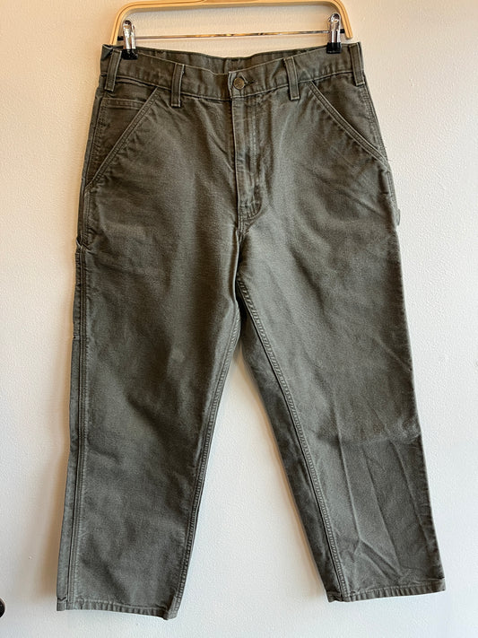 Vintage 2000’s Carhartt Olive Canvas Work Pants