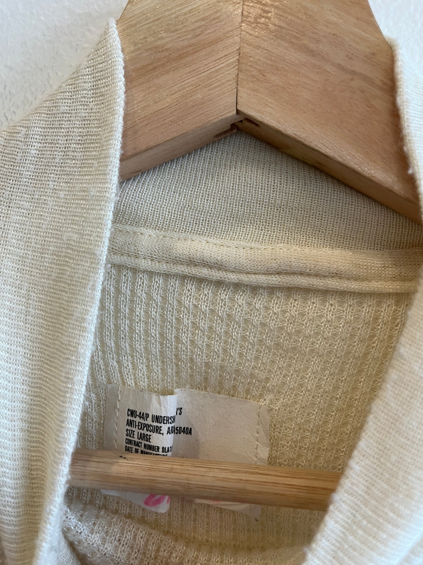 Vintage 1980’s Military Issue Turtleneck Thermal Shirt - La Lovely Vintage 