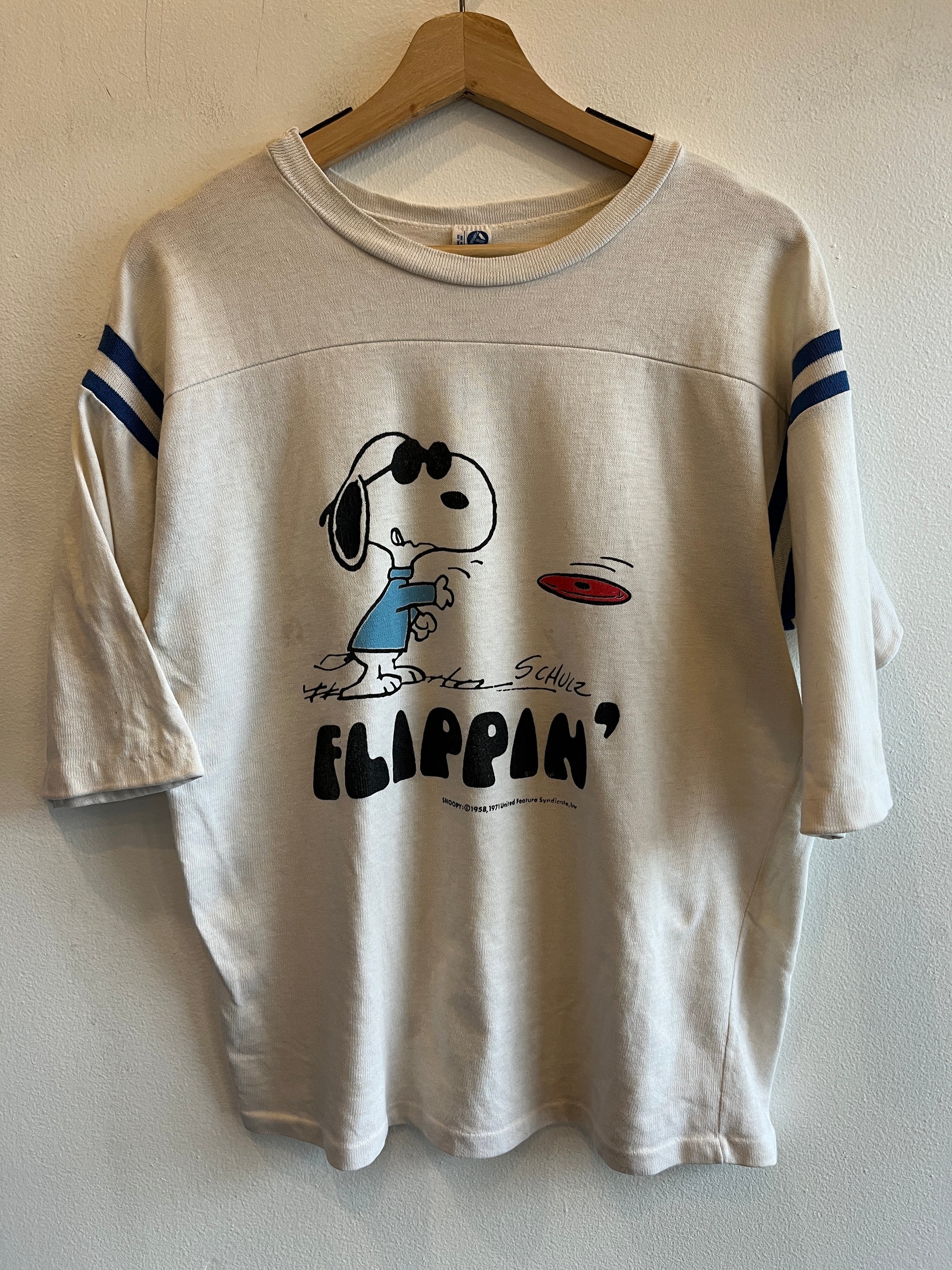 Vintage 1970’s Snoopy “Flippin’” Jersey T-Shirt - La Lovely Vintage 