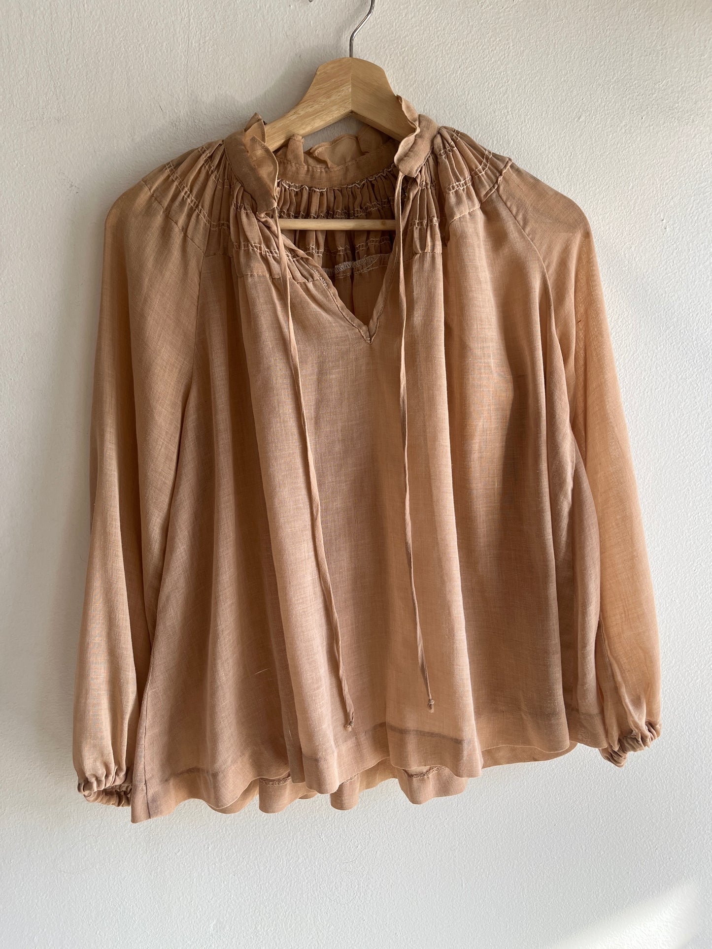 Vintage 1970’s Linen Blouse - La Lovely Vintage 