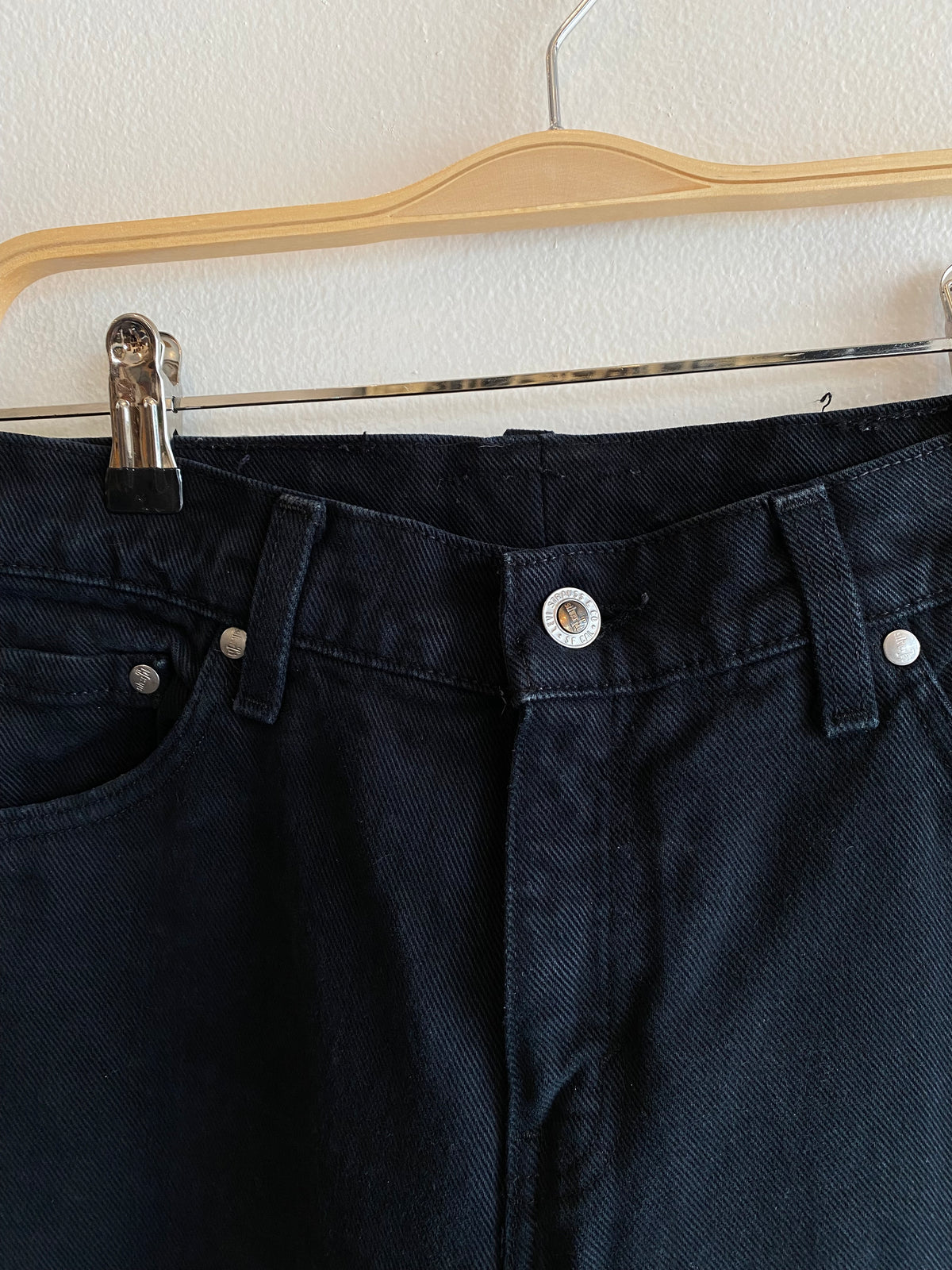 Vintage 1990’s Levi’s Silver Tab Black Denim Jeans - La Lovely Vintage 