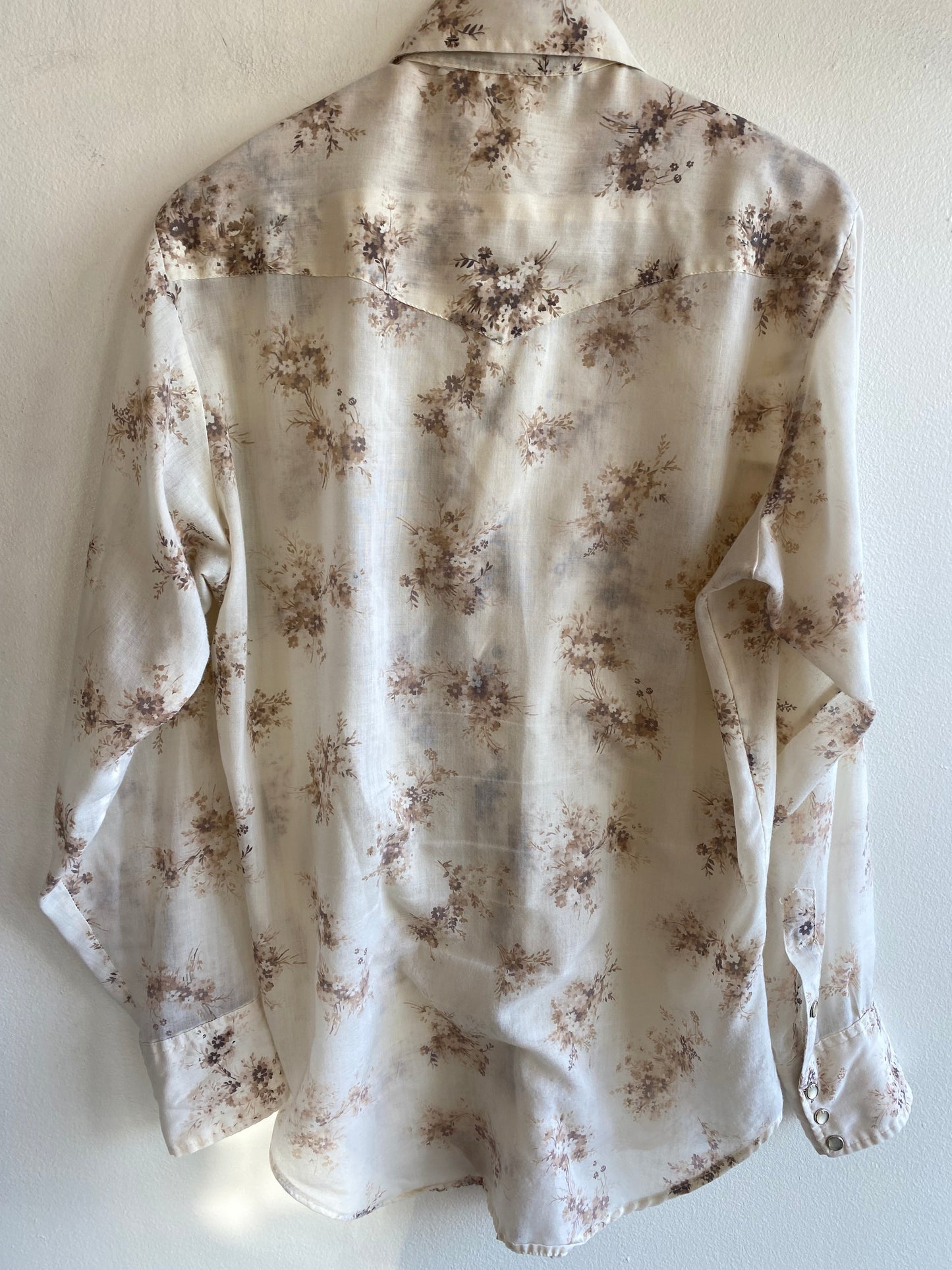 Vintage 1970’s Sears Floral Pearl Snap Shirt