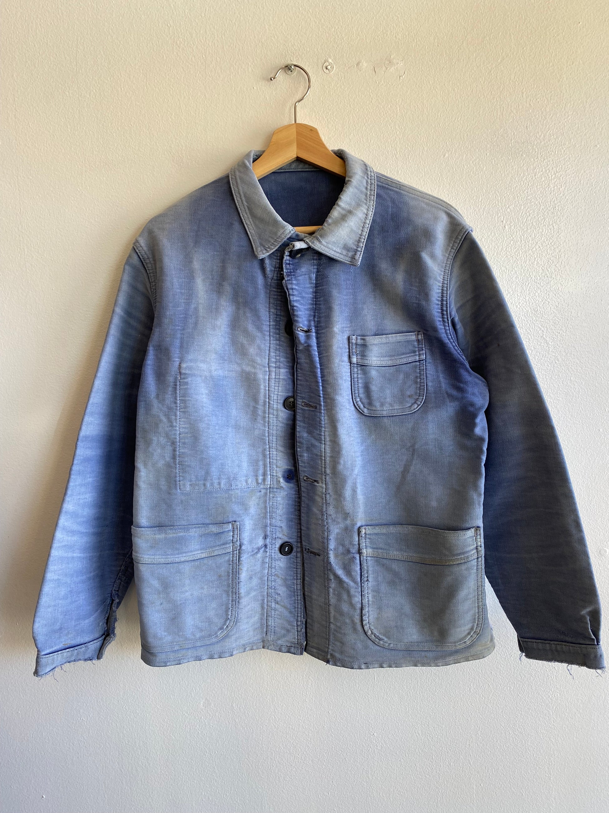 Vintage 1940’s Moleskine French Chore Coat - La Lovely Vintage 