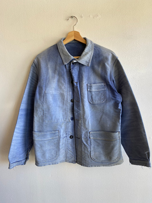 Vintage 1940’s Moleskine French Chore Coat - La Lovely Vintage 