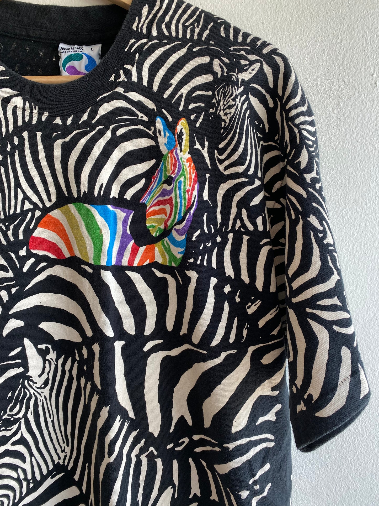 Vintage 1990’s Liquid Blue “Zebras” T-Shirt