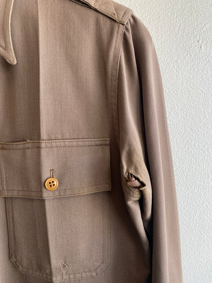 Vintage 1930’s US Army Gabardine Chinstrap Shirt