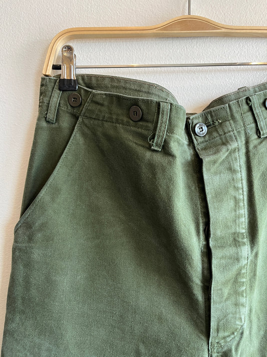 Vintage 1950’s Swedish Military Buckleback Fatigue Trousers - La Lovely Vintage 