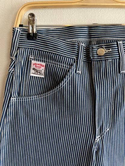 Vintage Deadstock 1970’s Pointer Hickory Striped Denim Carpenter Jeans
