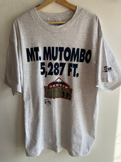 Vintage 1990’s Deadstock Denver Nuggets “Mutombo” T-Shirt